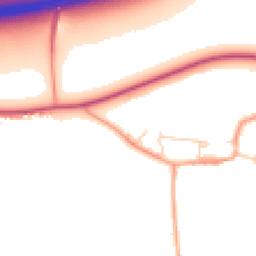 Daytime road noise heatmap for TW17 9NP