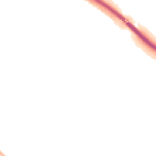 Night-time road noise heatmap for TW18 1AL