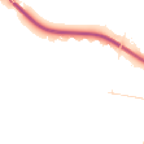 Night-time road noise heatmap for TW18 1DH