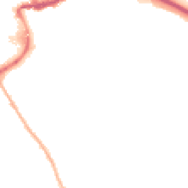 Night-time road noise heatmap for TW18 2DH