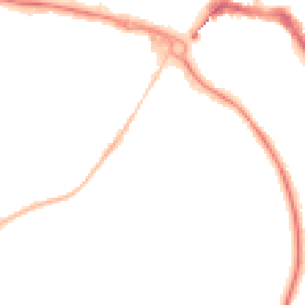 Night-time road noise heatmap for TW18 3HE