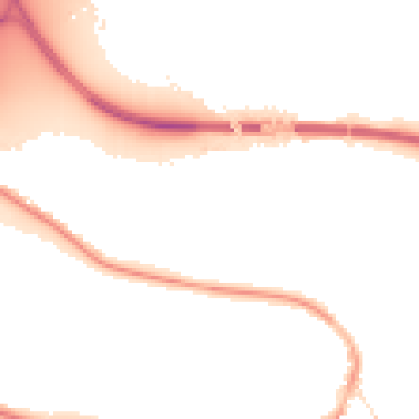 Night-time road noise heatmap for TW18 4XE