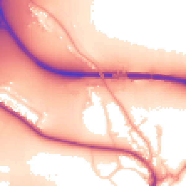 Daytime road noise heatmap for TW18 4YD
