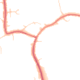 Daytime road noise heatmap for TW19 5BP