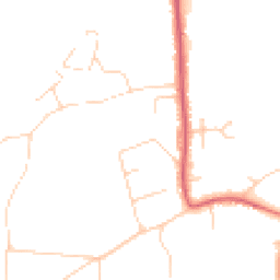 Daytime road noise heatmap for TW19 5DR