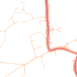 Daytime road noise heatmap for TW19 5DS