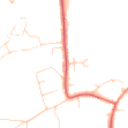 Daytime road noise heatmap for TW19 5DW