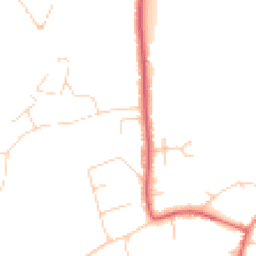Daytime road noise heatmap for TW19 5EQ