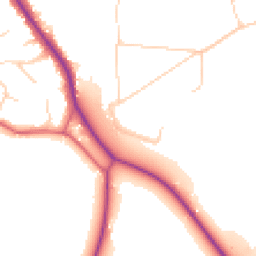 Daytime road noise heatmap for TW19 5JL
