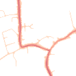 Daytime road noise heatmap for TW19 5NB
