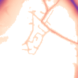 Daytime road noise heatmap for TW19 6AP