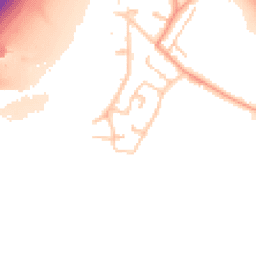 Daytime road noise heatmap for TW19 6AS