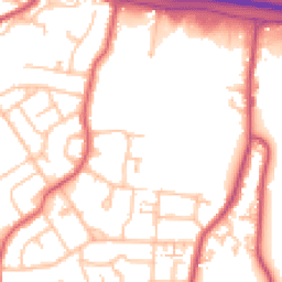Daytime road noise heatmap for TW19 7EP