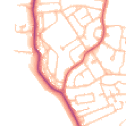 Daytime road noise heatmap for TW19 7FA