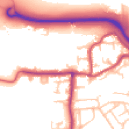 Daytime road noise heatmap for TW19 7PD