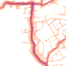 Daytime road noise heatmap for TW19 7UQ