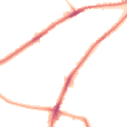 Night-time road noise heatmap for TW2 5EW