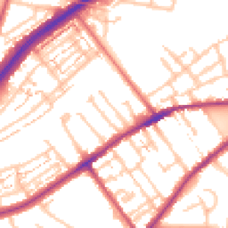 Daytime road noise heatmap for TW2 5GF