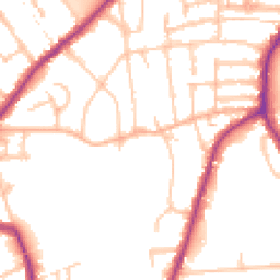 Daytime road noise heatmap for TW2 5SG