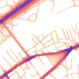 Daytime road noise heatmap for TW2 6RF