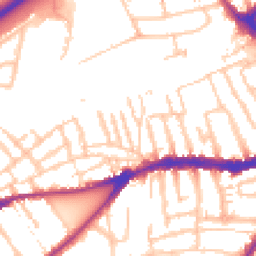 Daytime road noise heatmap for TW2 6SN