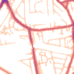 Daytime road noise heatmap for TW2 7HZ