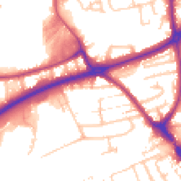 Daytime road noise heatmap for TW2 7QP