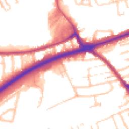 Daytime road noise heatmap for TW2 7SP