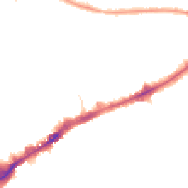 Night-time road noise heatmap for TW3 1BA