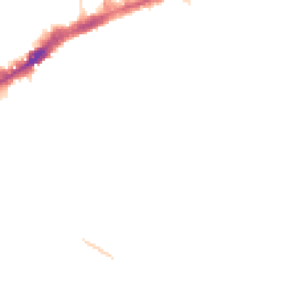 Night-time road noise heatmap for TW3 2PE