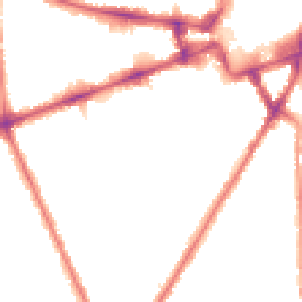 Night-time road noise heatmap for TW3 3RW