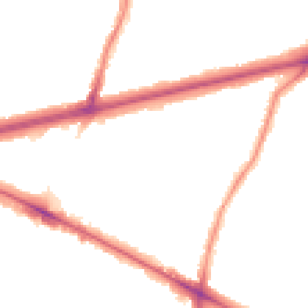 Night-time road noise heatmap for TW3 4LW