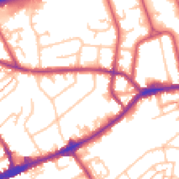 Daytime road noise heatmap for TW7 4AB