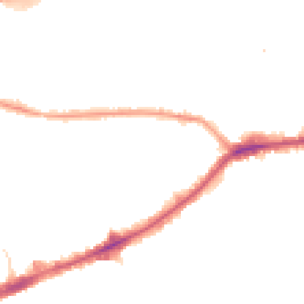 Night-time road noise heatmap for TW7 4AE