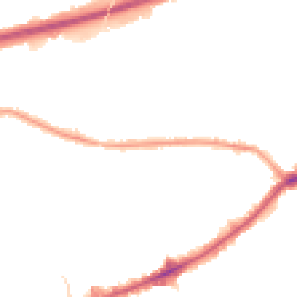 Night-time road noise heatmap for TW7 4BA