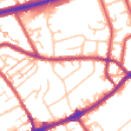 Daytime road noise heatmap for TW7 4BL
