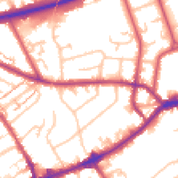 Daytime road noise heatmap for TW7 4BU