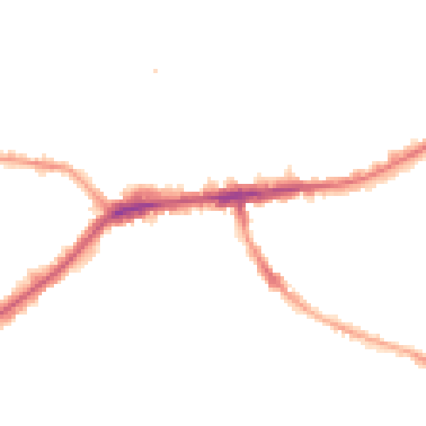 Night-time road noise heatmap for TW7 4DA