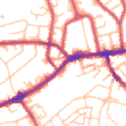 Daytime road noise heatmap for TW7 4EP