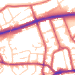 Daytime road noise heatmap for TW7 4FD