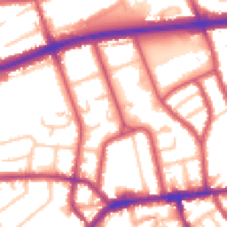 Daytime road noise heatmap for TW7 4RJ