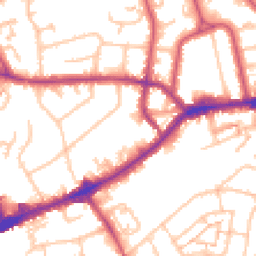 Daytime road noise heatmap for TW7 4SX