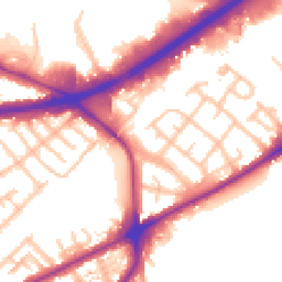 Daytime road noise heatmap for TW7 5BX