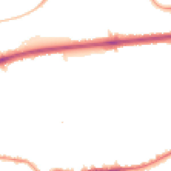 Night-time road noise heatmap for TW7 5FD