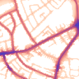 Daytime road noise heatmap for TW7 5FH