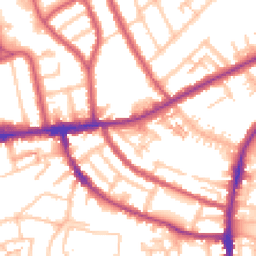 Daytime road noise heatmap for TW7 5GA