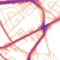 Daytime road noise heatmap for TW7 5TB