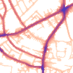 Daytime road noise heatmap for TW7 6AN