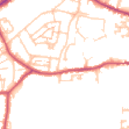 Daytime road noise heatmap for TW7 6EJ