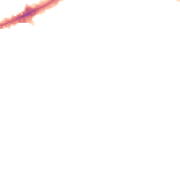 Night-time road noise heatmap for TW7 6LG